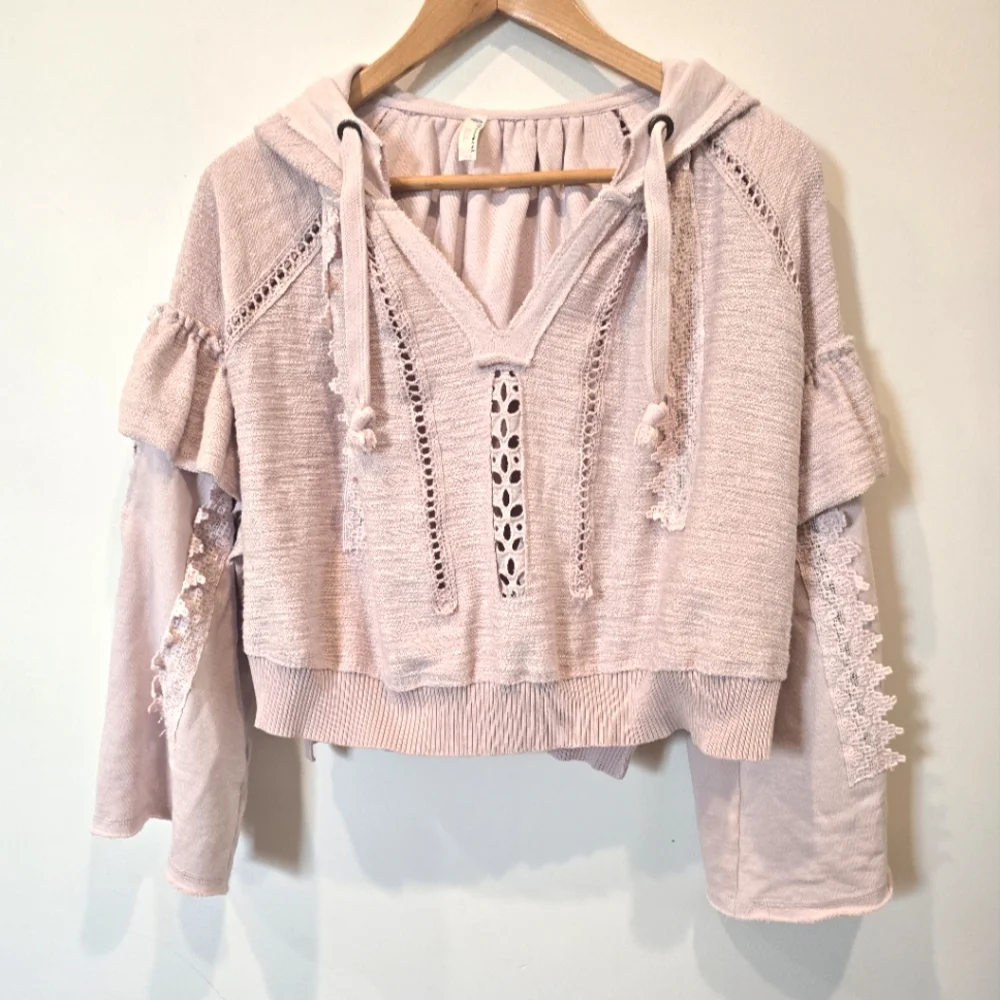 Free People Movement Heartbeat Hoodie, Pink, Size XS - Picture 3 of 8